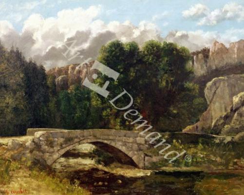 láminas y lienzos de The Pont de Fleurie, Switzerland, 1873 (oil on canvas)