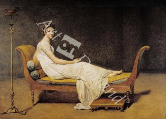 láminas y lienzos de Madame Recamier, 1800 (oil on canvas)