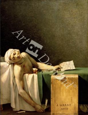 láminas y lienzos de The Death of Marat, 1793 (oil on canvas)