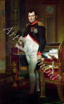 láminas y lienzos de Napoleon Bonaparte (1769-1821) in his Study at the Tuileries, 1812 (oil on canvas)