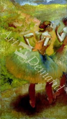 láminas y lienzos de Dancers Wearing Green Skirts, c.1895 (oil on canvas)