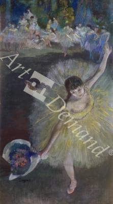 láminas y lienzos de End of an Arabesque, 1877 (oil & pastel on canvas)