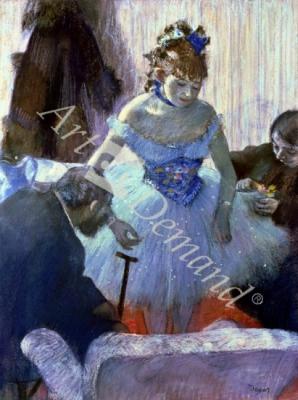 láminas y lienzos de Dancer in her dressing room (pastel)