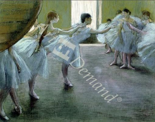 láminas y lienzos de Dancers at Rehearsal, , 1875-1877 (pastel on cardboard)