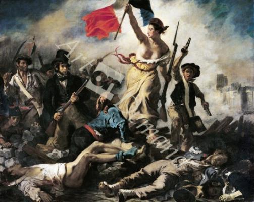 láminas y lienzos de Liberty Leading the People, 28 July 1830 (oil on canvas) (for detail see 95120)