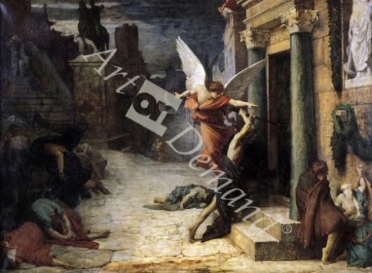 láminas y lienzos de The Plague in Rome, 1869 (oil on canvas)