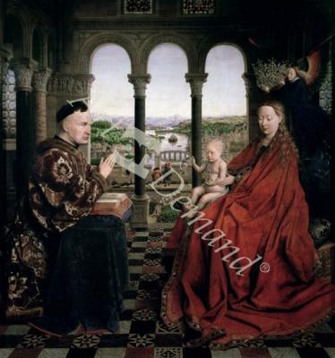 láminas y lienzos de The Rolin Madonna (La Vierge de Chancelier Rolin), c.1435 (panel)