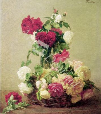 láminas y lienzos de Roses, 1891 (oil on canvas)