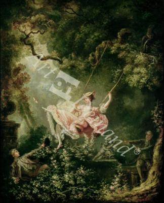láminas y lienzos de The Swing (oil on canvas)