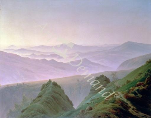 láminas y lienzos de Morning in the Mountains (oil on canvas)