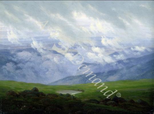 láminas y lienzos de Drifting Clouds (oil on canvas)