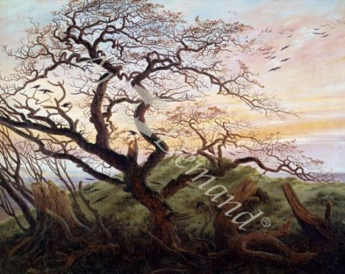 láminas y lienzos de The Tree of Crows, 1822 (oil on canvas)