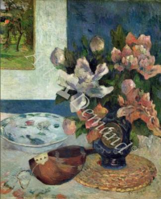 láminas y lienzos de Still Life with a Mandolin, 1885 (oil on canvas)