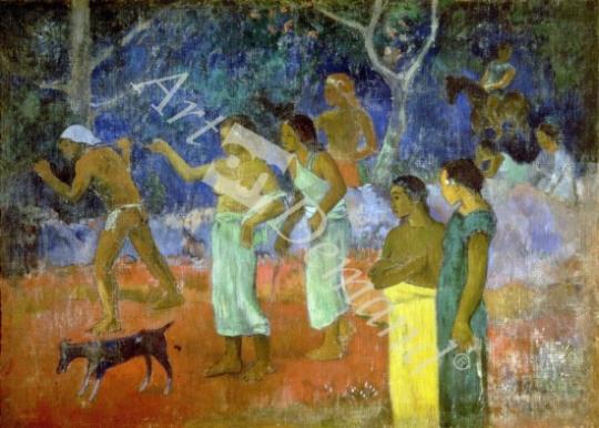 láminas y lienzos de Scene from Tahitian Life, 1896 (oil on canvas)