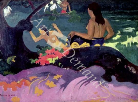 láminas y lienzos de Fatata te Miti (By the Sea) 1892 (oil on canvas)
