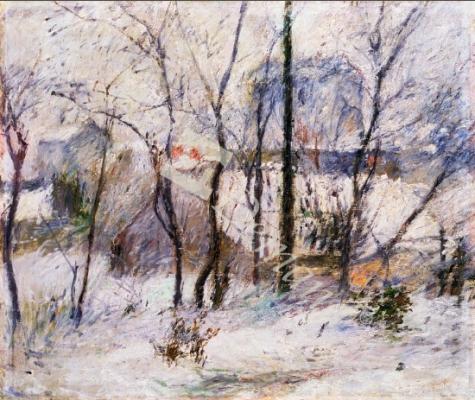 láminas y lienzos de Garden under Snow, 1879