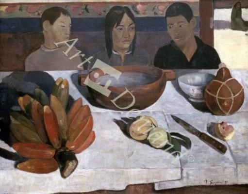 láminas y lienzos de The Meal (The Bananas), 1891 (oil on canvas)