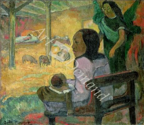 láminas y lienzos de Be Be (The Nativity), 1896 (oil on canvas)