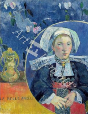 láminas y lienzos de The Beautiful Angel (Madame Angele Satre, the Innkeeper at Pont-Aven), 1889 (oil on canvas)