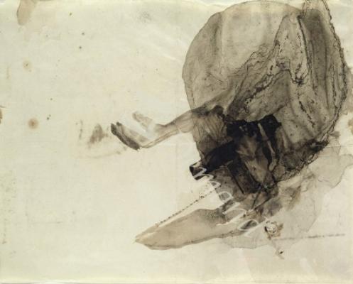 láminas y lienzos de Untitled, c.1853-5 (ink wash on paper)