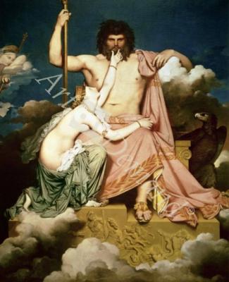 láminas y lienzos de Jupiter and Thetis, 1811 (oil on canvas)