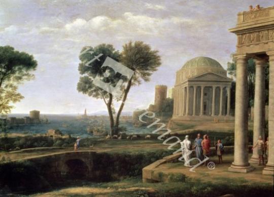 láminas y lienzos de Landscape with Aeneas at Delos, 1672 (oil on canvas)