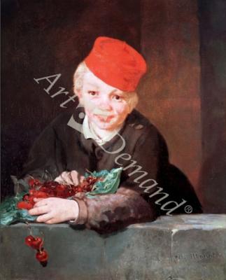 láminas y lienzos de The Boy with the Cherries, 1859 (oil on canvas)