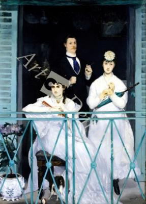 láminas y lienzos de The Balcony, 1868-9 (oil on canvas)