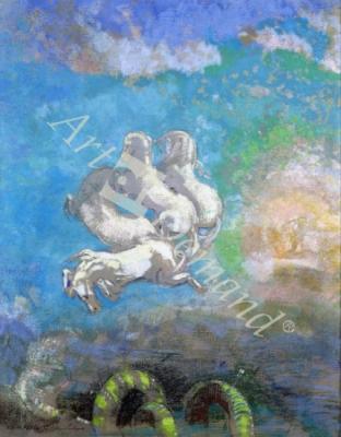 láminas y lienzos de The Chariot of Apollo, c.1905-14 (oil and pastel on canvas)