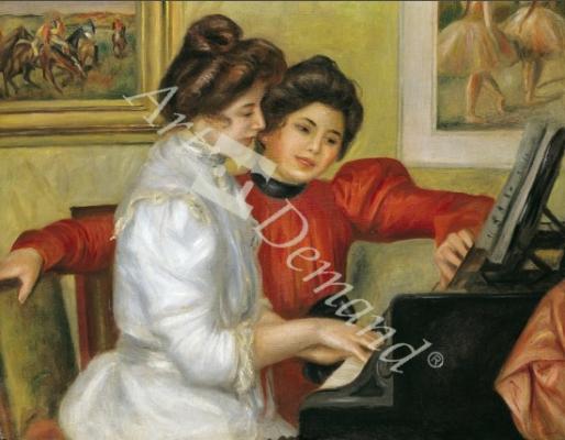 láminas y lienzos de Yvonne and Christine Lerolle at the piano, 1897 (oil on canvas)