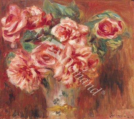 láminas y lienzos de  Roses in a Vase, c.1890 (oil on canvas)