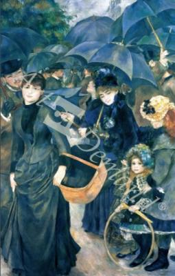 láminas y lienzos de The Umbrellas, c.1881-6 (oil on canvas)
