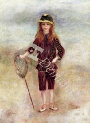 láminas y lienzos de The Little Fisherwoman (Marthe Berard) 1879 (oil on canvas)