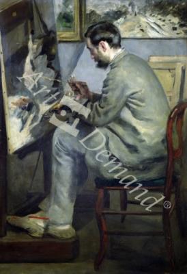 láminas y lienzos de Frederick Bazille at his Easel, 1867 (oil on canvas)