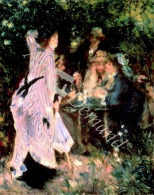 láminas y lienzos de In the Garden, or Under the Trees of the Moulin de la Galette, 1875 (oil on canvas)