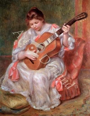 láminas y lienzos de The Guitar Player, 1897 (oil on canvas)