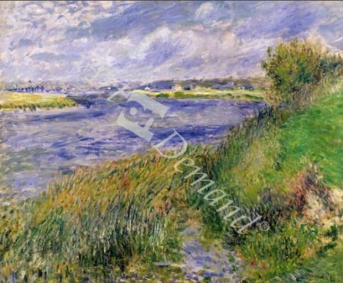 láminas y lienzos de The Banks of the Seine, Champrosay, 1876 (oil on canvas)
