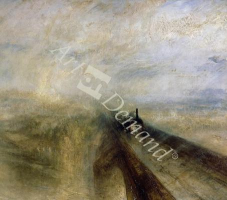 láminas y lienzos de Rain Steam and Speed, The Great Western Railway, painted before 1844 (oil on canvas) (detail of 4053)