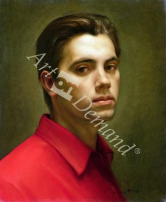 láminas y lienzos de Self portrait, 1959 (oil on tempera)