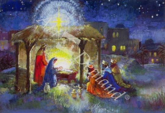 láminas y lienzos de The Adoration of the Magi (w/c on paper)