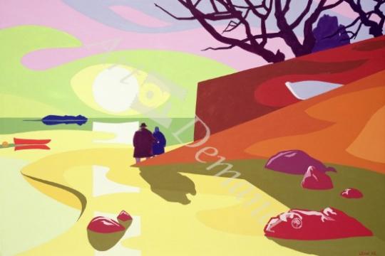 láminas y lienzos de  Tranquility, Jersey, 2003 (gouache on paper)