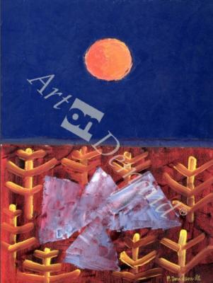 láminas y lienzos de  Voyage to the Sun, 1988 (oil on paper)