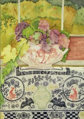 láminas y lienzos de  Autumnal Bouquet (watercolour)