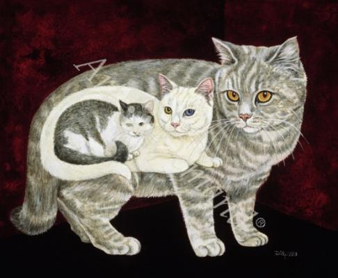 láminas y lienzos de Russian Cat