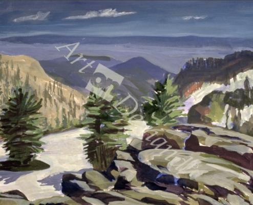 láminas y lienzos de Mountain Vista, at Lassen Volcanic National Park, 2000