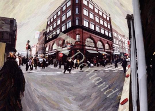 láminas y lienzos de  Turn Left for Neal Street, 1998 (paper mosaic collage)