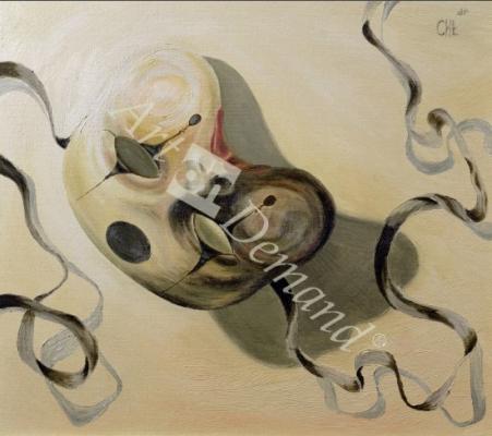 láminas y lienzos de  Carnival Mask I (oil on paper)