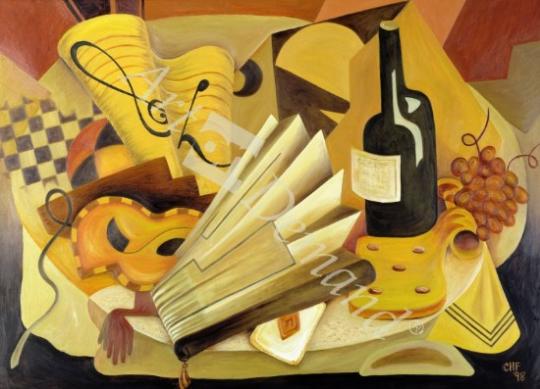 láminas y lienzos de  A Theatrical Dinner, 1998 (oil on canvas)