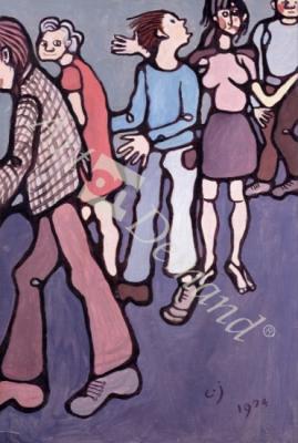 láminas y lienzos de Maudsley Hospital Inmates, 1974 (oil on canvas)