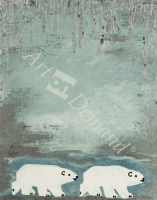 láminas y lienzos de Polar, 1997 (mixed media collage)